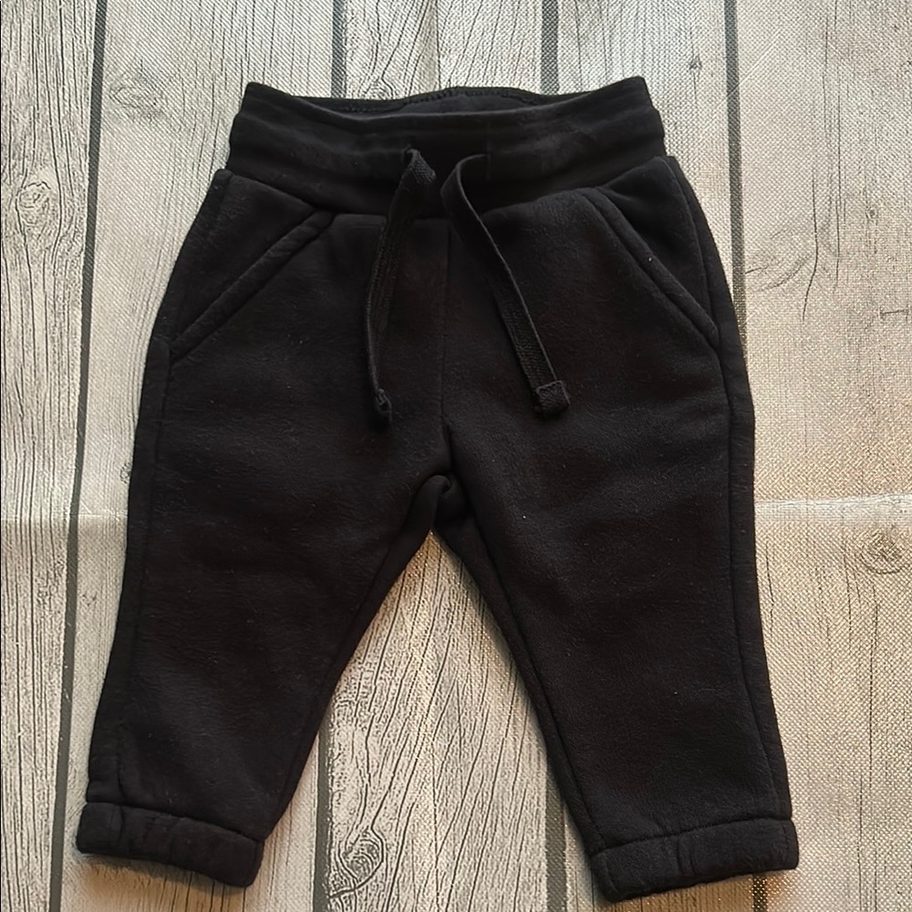 Okie Dokie 3mo Black Kids Jogger Pants
